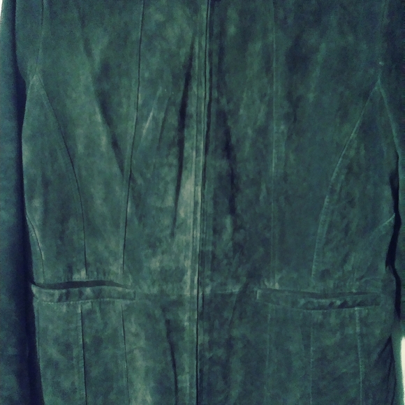 🧥VINTAGE John's Bay Brown Suede Jacket Size Large,A Nice Vintage 🎁 Gifting. - Picture 5 of 7